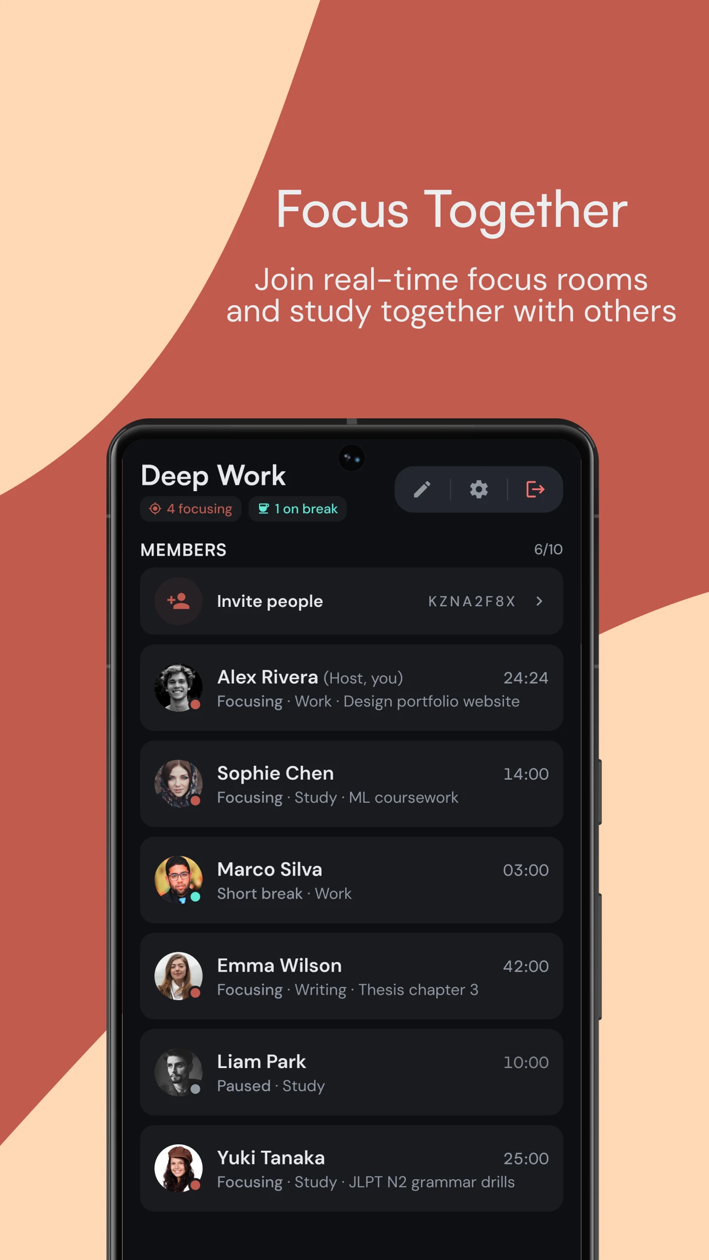 Kaizen: Focus & Study Timer screenshot