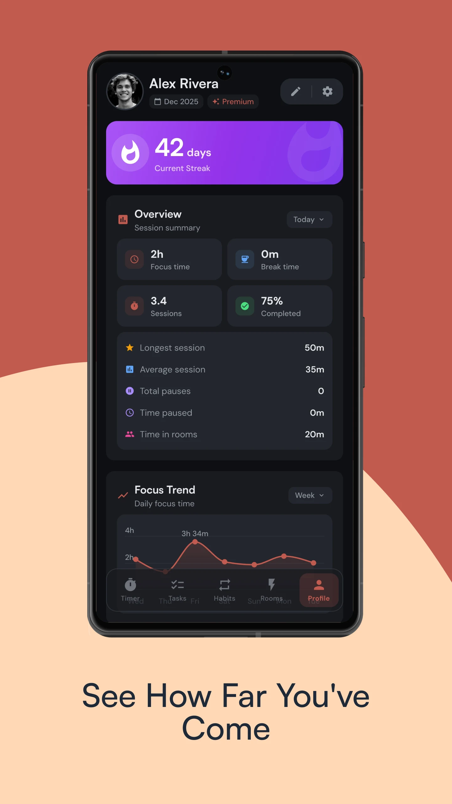 Kaizen: Focus & Study Timer screenshot